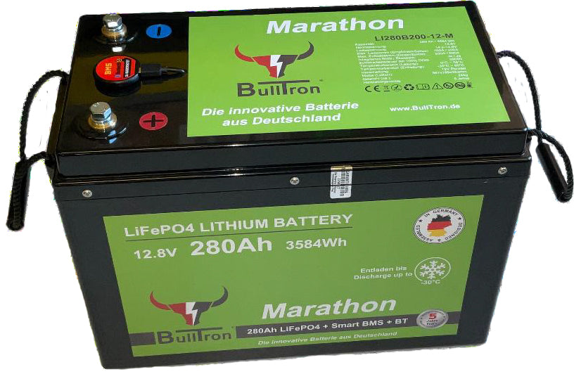 280Ah Bulltron Marathon 12,8V LiFePO4 - Lithium-Akku BMS & Bluetooth