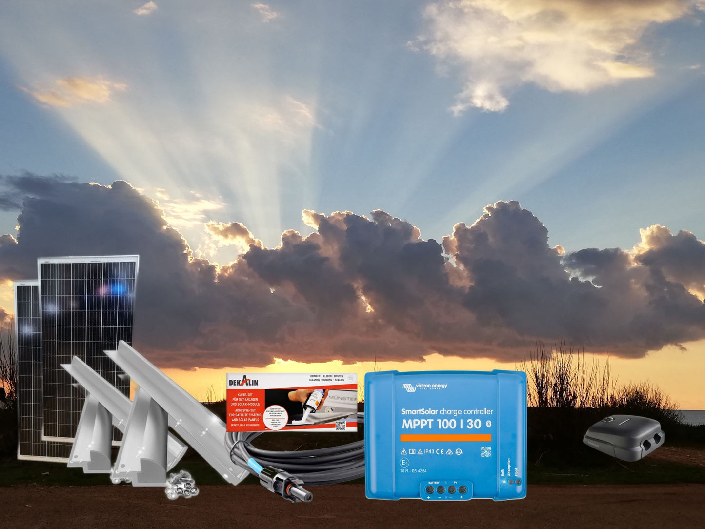 300 Watt Wohnmobil Solaranlage - komplett Paket