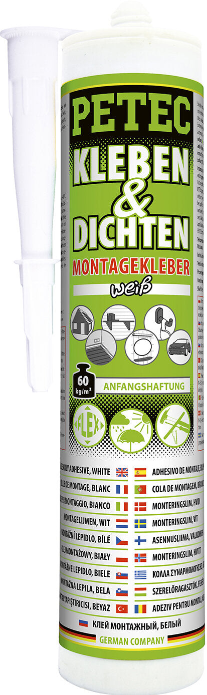 PETEC - Kleben und Dichten Montagekleber Weiß