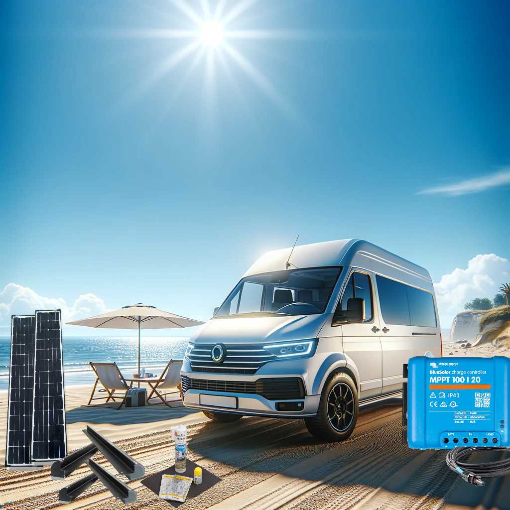 Premium+ Solaranlage 240Watt Sunpower Slim Solarmodule.