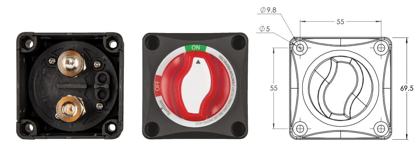 Victron Energy Batterieschalter - Hauptschalter ON/OFF - Zubehör | fullSol
