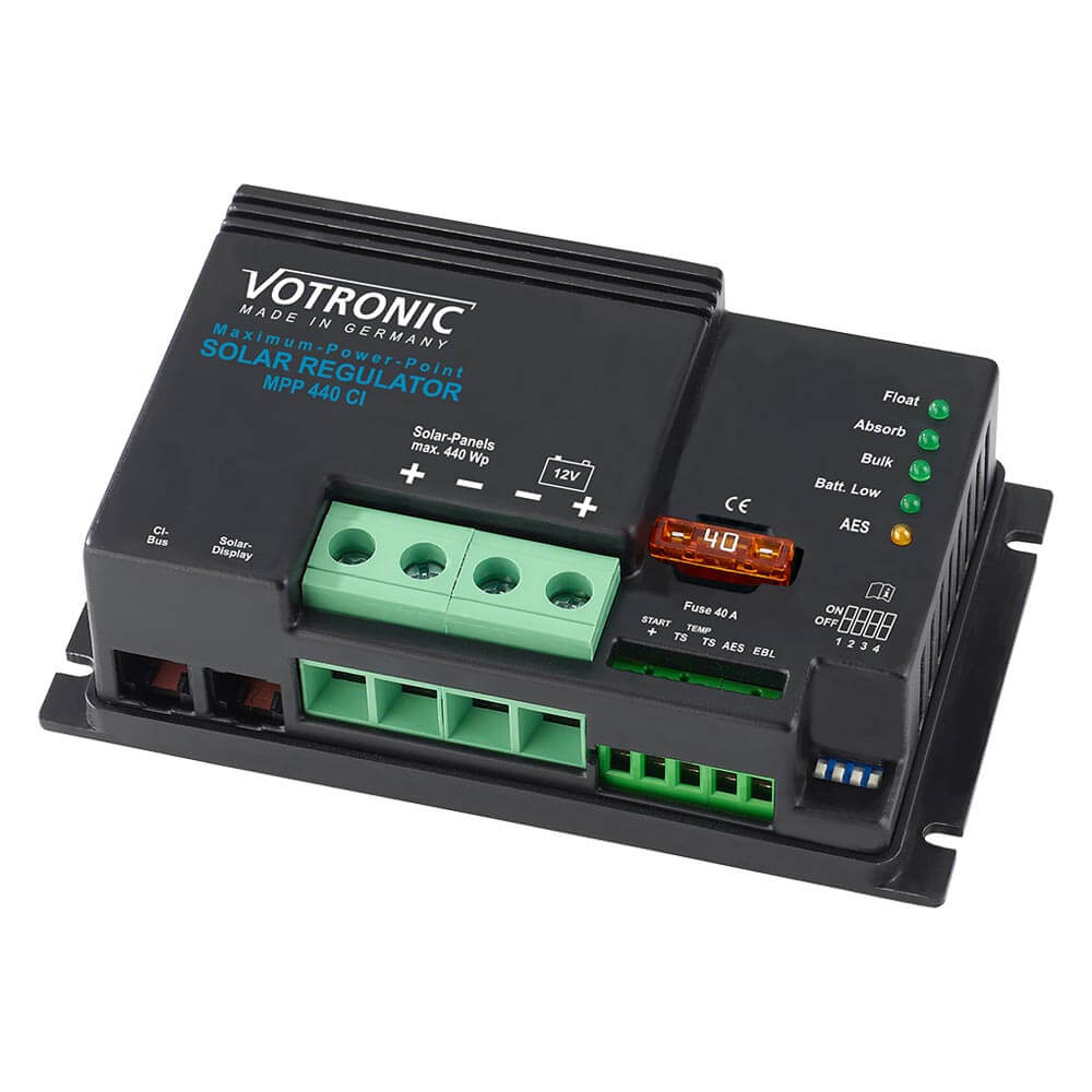 Votronic MPP 440 CI MPPT Solarregler mit 1,5A Ladestrom für die Starterbatterie - MPPT Laderegler | fullSol