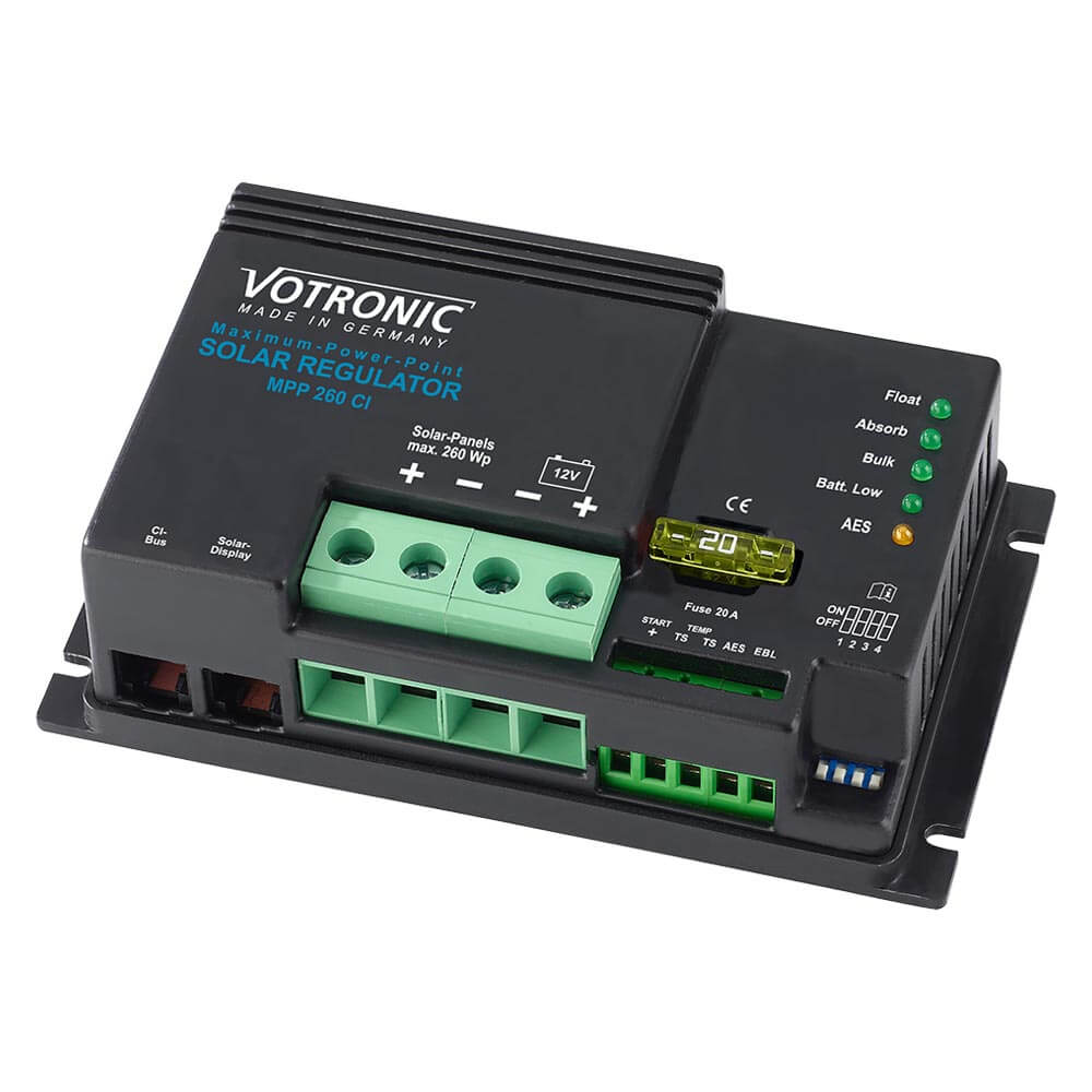 VOTRONIC MPPT Solar - Laderegler MPP 260 CI - 12V 260Wp - Duo Digital - MPPT Laderegler | fullSol