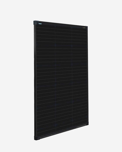 100 Watt Solarmodul Black-Frame Rückseiten Kontaktiert.