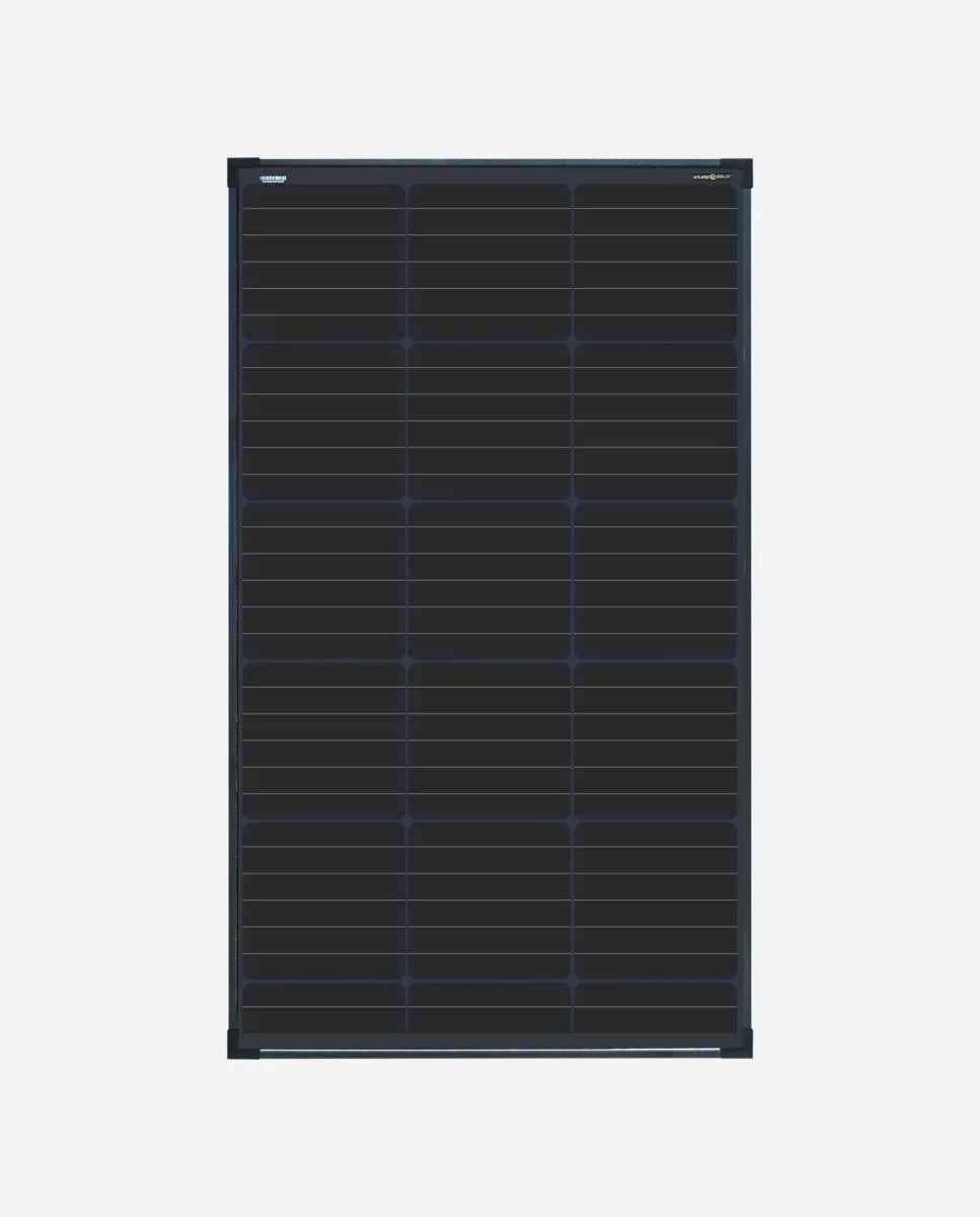 100 Watt Solarmodul Black - Frame Rückseiten Kontaktiert - Solarmodul | fullSol