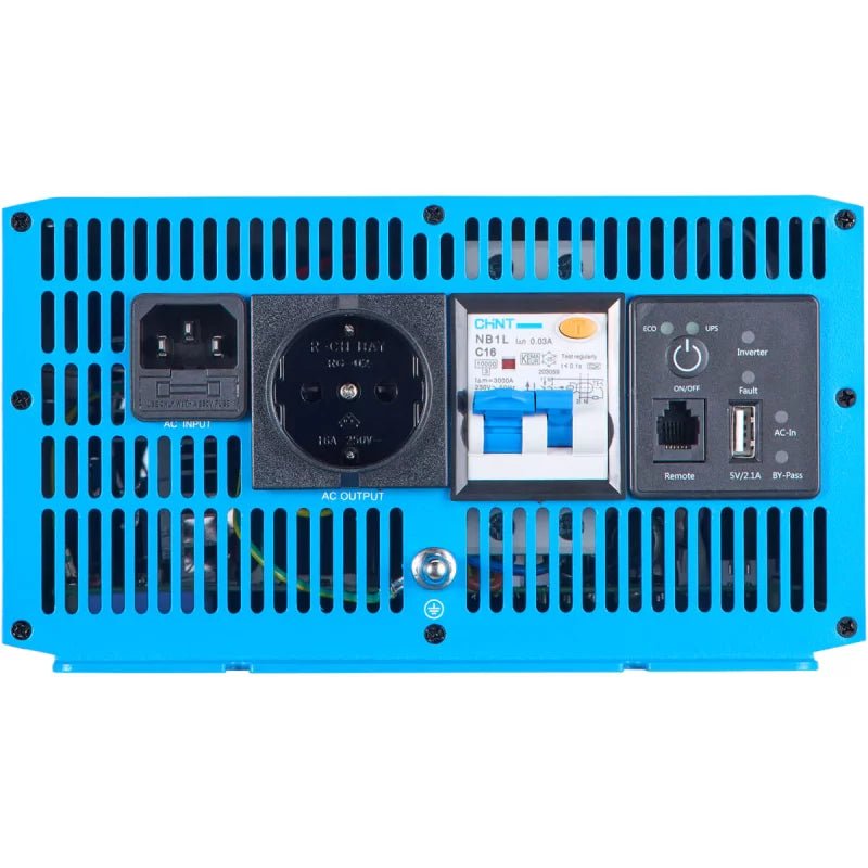 2000 Watt Sinus Wechselrichter 12V mit Vorrangschaltung und FI/LS Schutzschalter - Wechselrichter / Inverter | fullSol