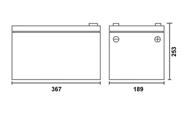 BullTron 300 AH LiFePO4 Akku 300Ah Untersitzeinbau Polar