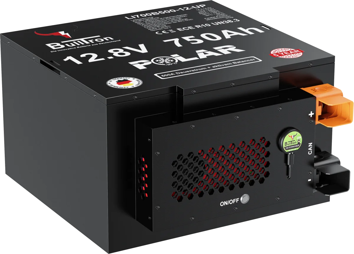 Bulltron 750Ah Polar 12,8V LiFePO4 Untersitzbatterie – Wohnmobil Lithiumakku - LiFePO4 - FullSol