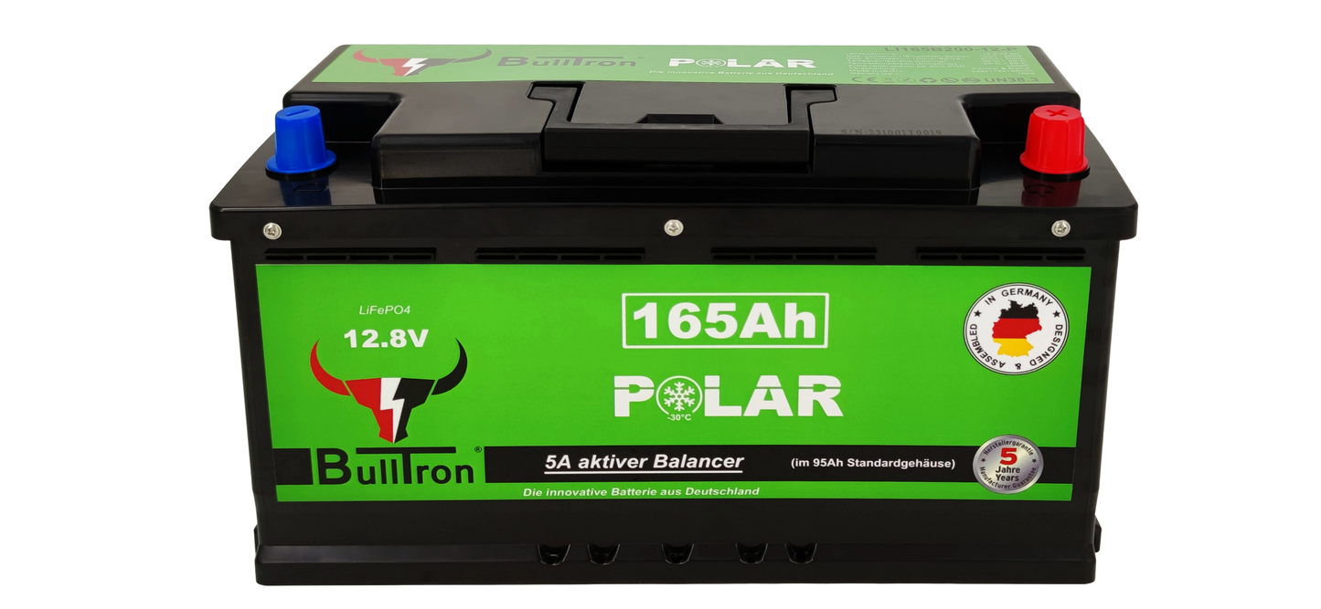 BullTron - 165 AH Polar - LiFePO4 Batterie mit Smart BMS und Heizung