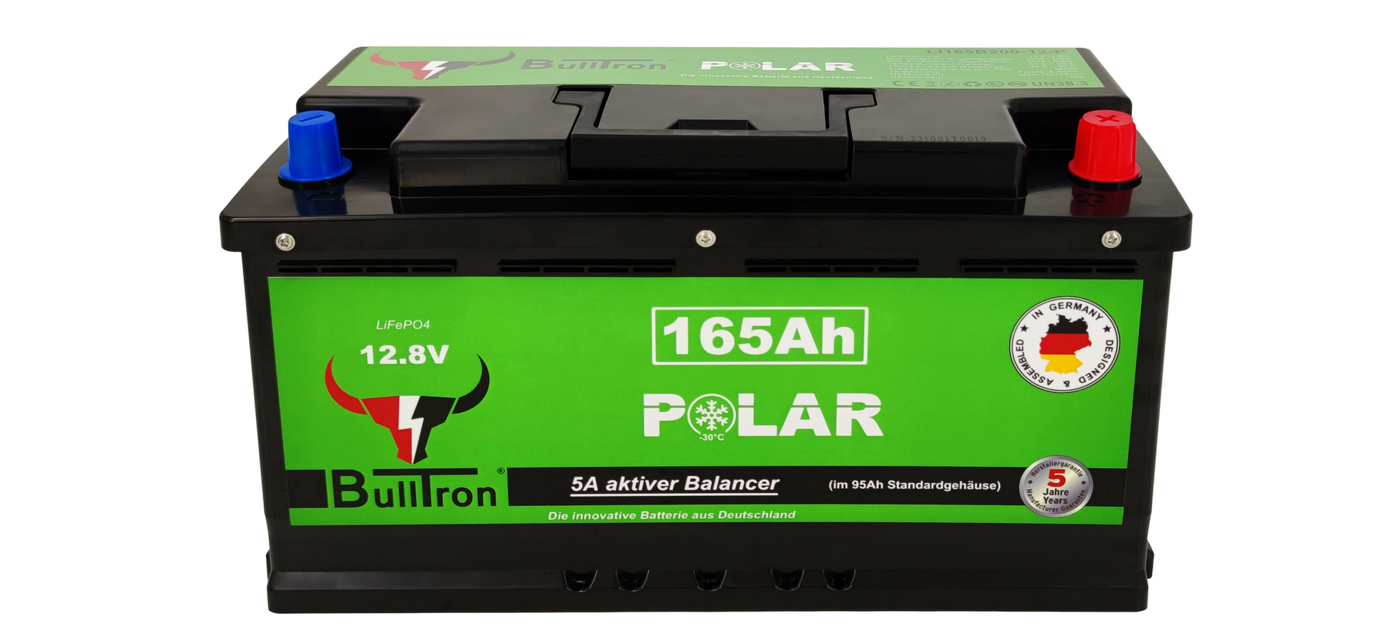 BullTron - 165 AH Polar - LiFePO4 Batterie mit Smart BMS und Heizung