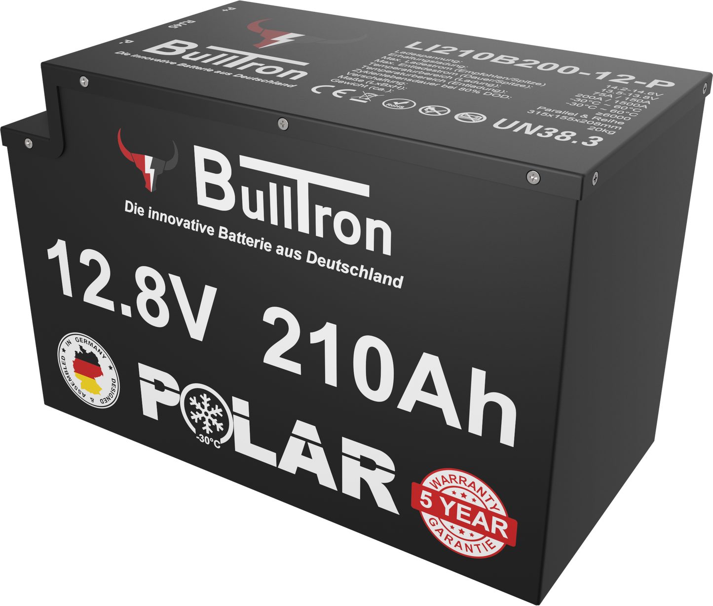 BullTron - 210 AH Polar - LiFePO4 Batterie mit Smart BMS