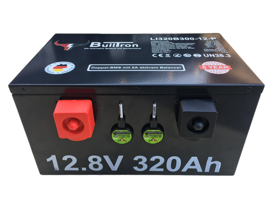 Bulltron 320Ah Polar LiFePO4 12.8V Akku mit Heizung, Smart Doppel-BMS und Bluetooth App