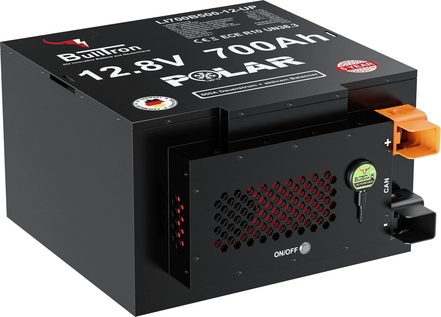 Bulltron 700Ah Polar 12,8V LiFePO4 Untersitzbatterie – Wohnmobil Lithiumakku - LiFePO4