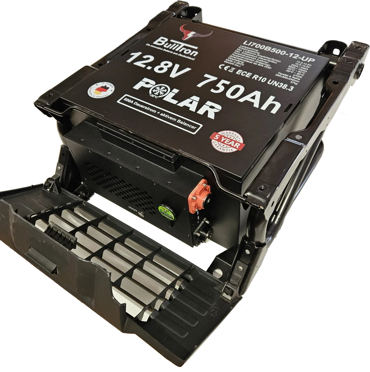 Bulltron 750Ah Polar 12,8V LiFePO4 Untersitzbatterie – Wohnmobil Lithiumakku - LiFePO4 - FullSol
