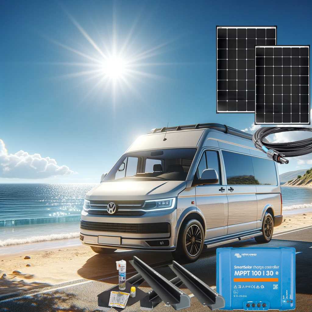 360 Watt Wohnmobil und Van Solaranlage- All-Black Montage inklusive