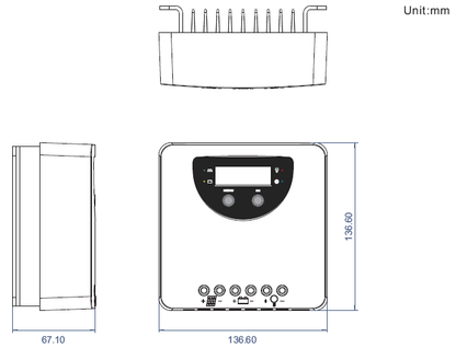 MPPT Solarladeregler - MC2010, 20A,  für 12V und 24V 