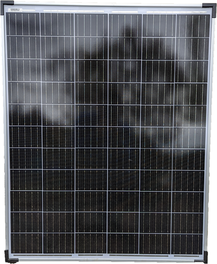 100 Watt Solarpanel Monokristallin 66 Zellen