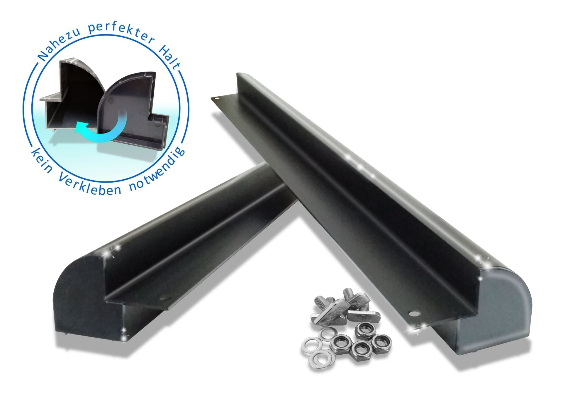 Alu - Spoiler 680mm - schwarz - Solarmodul Zubehör | fullSol