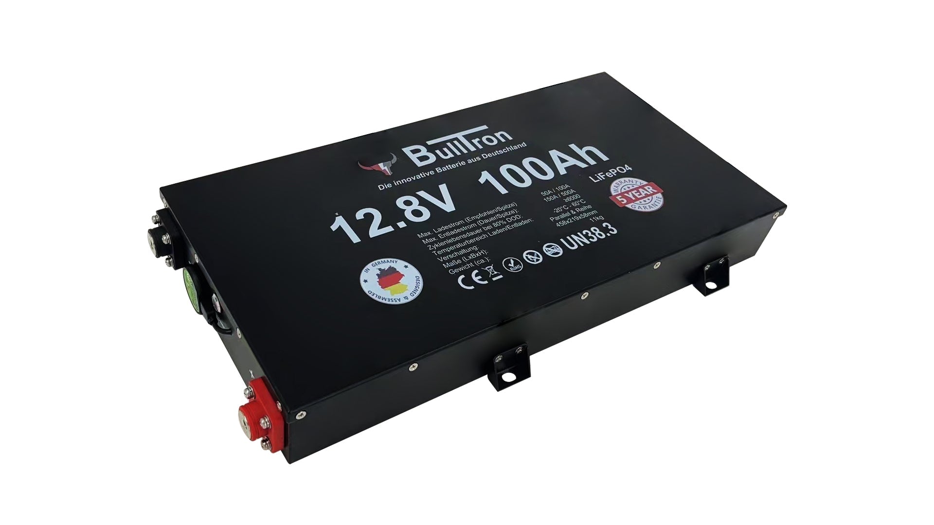 Bulltron 12V Lithium Batterie Slim - extra flach - Batterie | fullSol