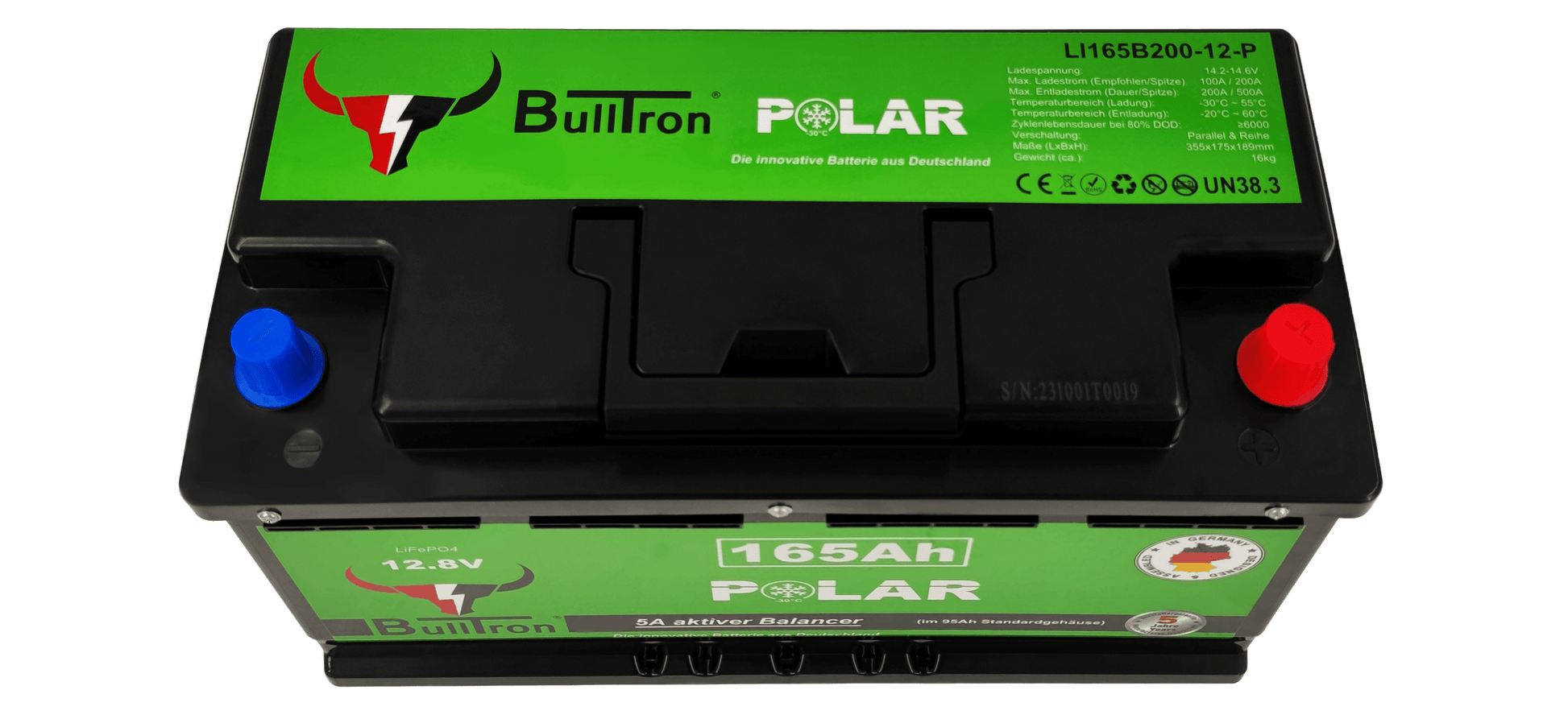 BullTron - 165 AH Polar - LiFePO4 Batterie mit Smart BMS und Heizung - Batterie | fullSol