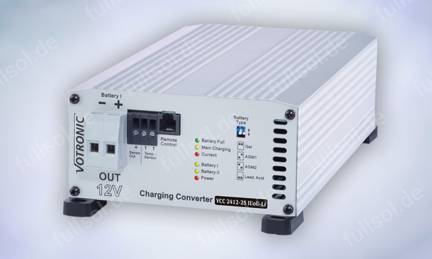Ladewandler Votronic VCC 2412 - 25 DC/DC Wandler - Ladebooster | fullSol