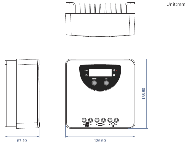 MPPT Solarladeregler - MC2010, 20A, für 12V und 24V - MPPT Laderegler | fullSol