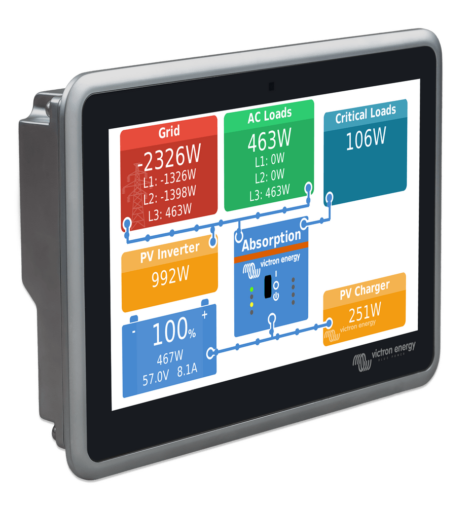 Victron Energy Ekrano GX Bedien - Überwachungsgerät mit 7 Zoll Touchscreen - Anzeigegerät | fullSol