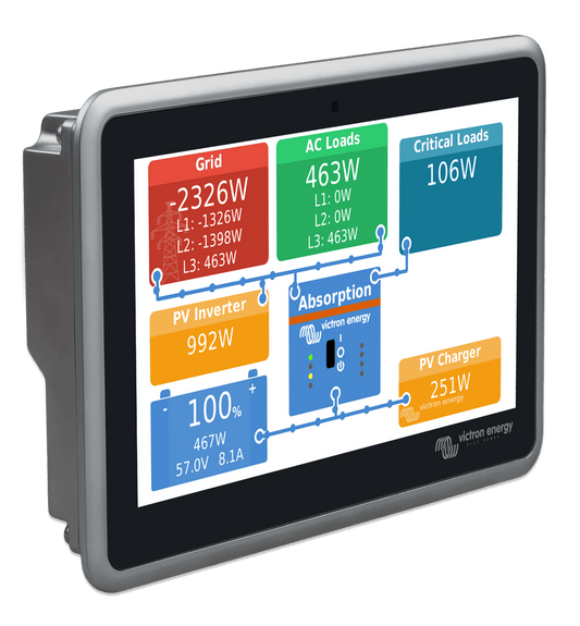 Victron Energy Ekrano GX Bedien - Überwachungsgerät mit 7 Zoll Touchscreen - Anzeigegerät | fullSol